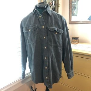 Vintage Tommy Hilfiger boyfriend Grey corduroy shirt/jacket